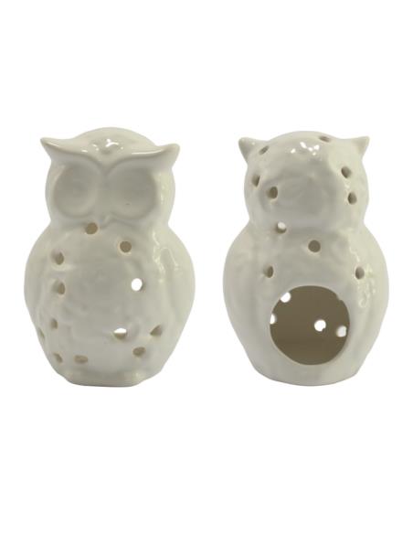 Świecznik ceramiczny Sowa 15cm C-595szb