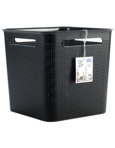 Koszyk plastikowy Brisen 18L czarny 10240 29x29x28cm