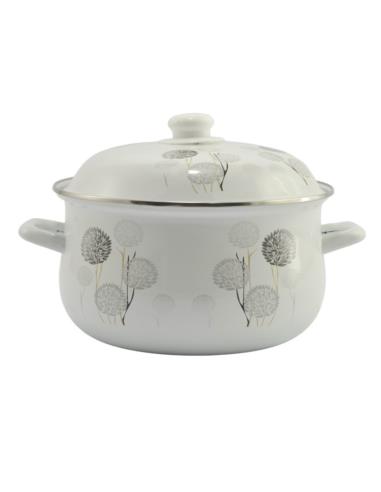 Garnek emalia dmuchańce 5L 24cm z pokrywką