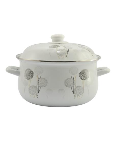 Garnek emalia dmuchańce 5L 24cm z pokrywką