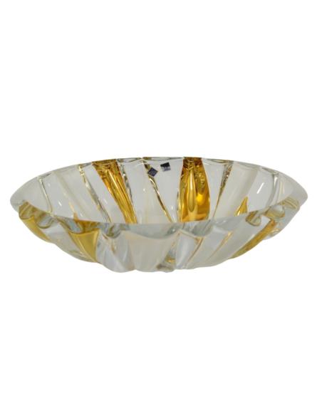 Salaterka kryształ Bohemia Bomboo Gold 33,5cm
