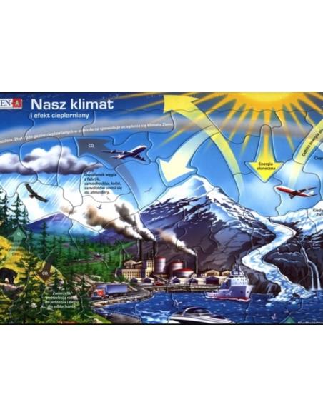 Układanka puzzle Nasz klimat i szklarnia - rozmiar Maxi