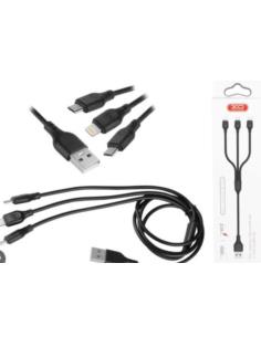 Kabel USB 3w1 XO-NB103