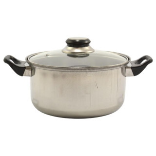 Garnek 20cm nierdzewny z pokrywką