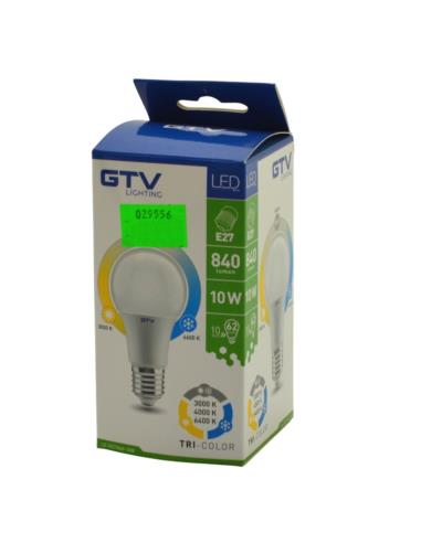 Żarówka GTV E27 10W 840lm 3-kolorowa