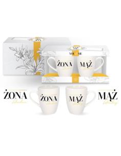 Kubki 2 sztuki 300ml ceramiczne Idealny Mąż / Idealna Żona