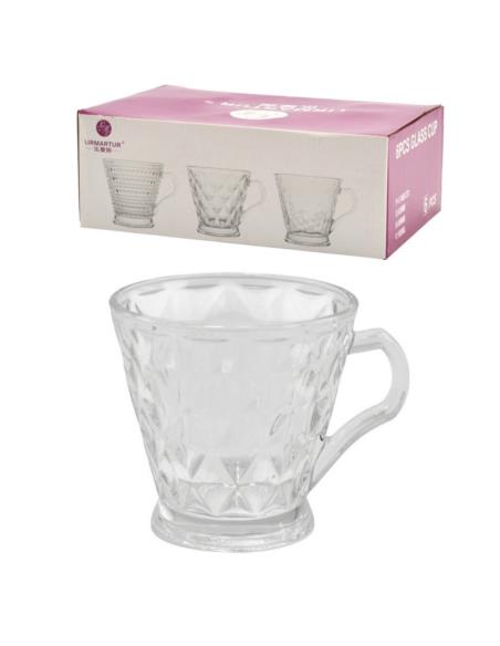 Kubki 6 sztuk 180ml przeźroczyste