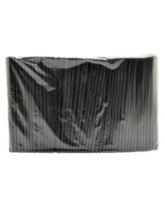 Słomki do napojów 250szt 8x240mm czarne PP