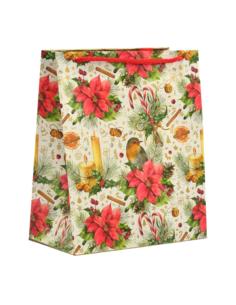 Torebka ozdobna bożonarodzeniowa 24x20x11cm T-8L mix 2