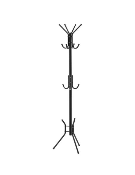 Wieszak stojący metalowy 178cm czarny 5363