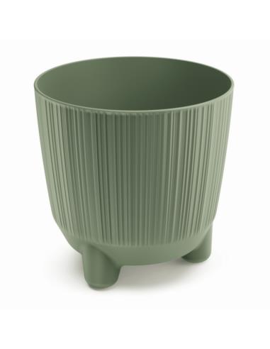Doniczka Ryfo N 14,5cm zielony na nóżkach DRF150N