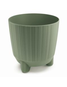 Doniczka Ryfo N 17cm zielony na nóżkach DRF170N