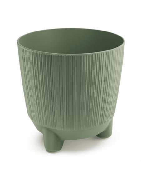 Doniczka Ryfo N 17cm zielony na nóżkach DRF170N