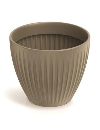 Doniczka Lattia Round 25cm mocca TLRO30