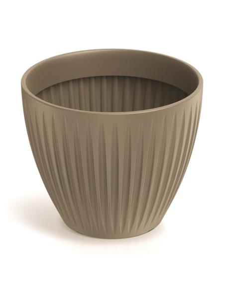 Doniczka Lattia Round 25cm mocca TLRO30
