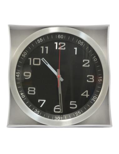 Zegar ścienny 35cm KO-9157 srebrny