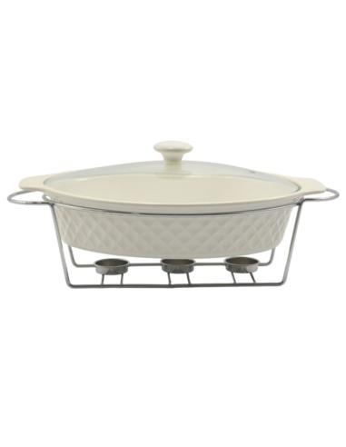 Brytfanna ceramiczna z podgrzewaczem 2,2L