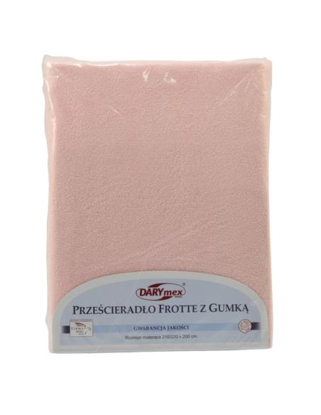 Prześcieradło Frotte 200x220cm blady róż