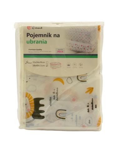Worek pojemnik na ubrania 58x40x22cm 20898 mix