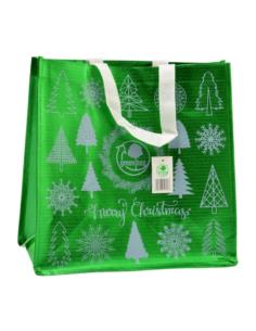 Torba na zakupy PP Merry Christmas świąteczna 34x34x18cm