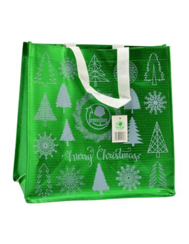 Torba na zakupy PP Merry Christmas świąteczna 34x34x18cm
