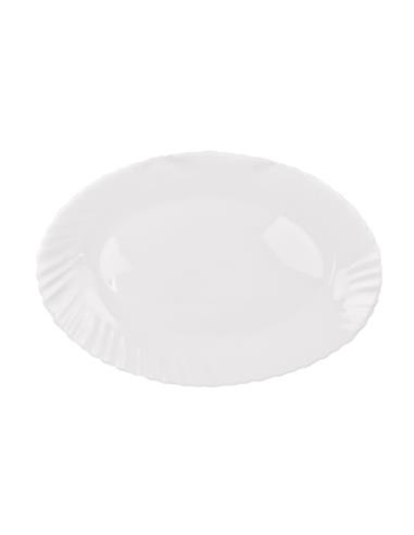 Półmisek Agnes 30cm biały HBLXYP-120 szkło hartowane