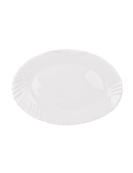 Półmisek Agnes 30cm biały HBLXYP-120 szkło hartowane