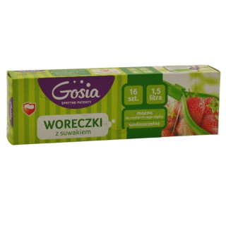 Woreczki z suwakiem 1,5L 16szt