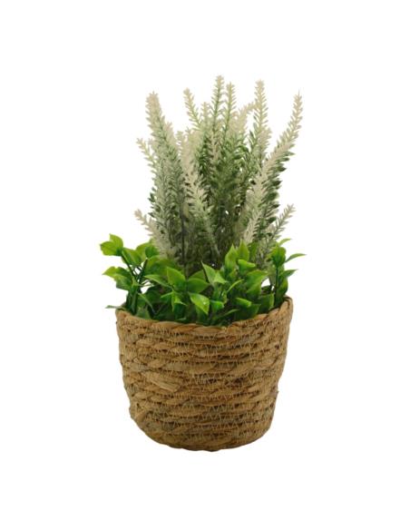 Lawenda sztuczna w donicy 26cm 09.804958