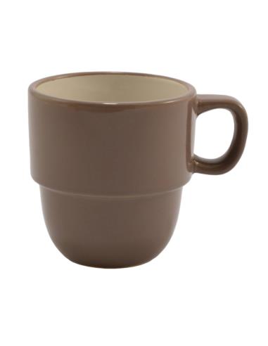 Kubek ceramiczny 350ml Taupe sztaplowany