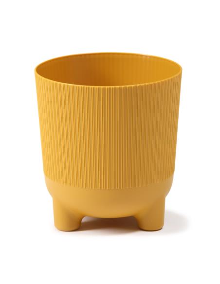 Doniczka Aria Jumper 18cm h:19,5cm musztardowa 218-15