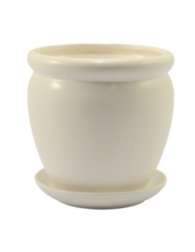 Doniczka ceramiczna z podstawką Hera 21 mix
