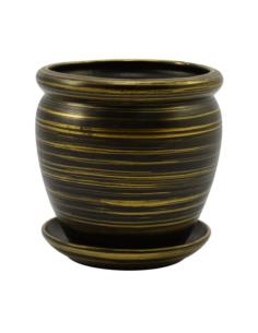 Doniczka ceramiczna z podstawką Hera 21 mix 2