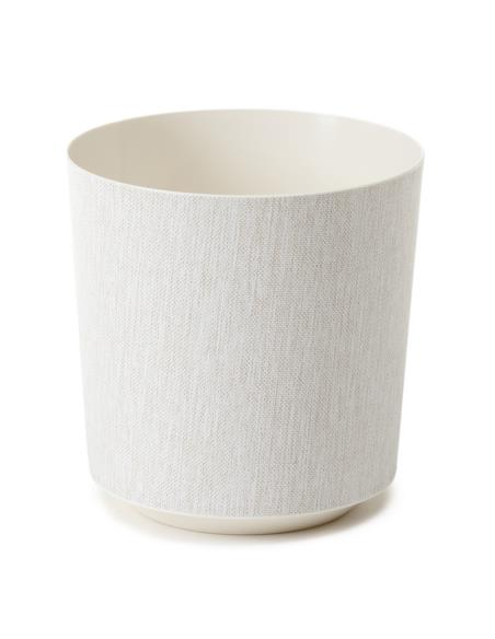 Doniczka Gama 25cm h:27cm textil kremowy 012-07