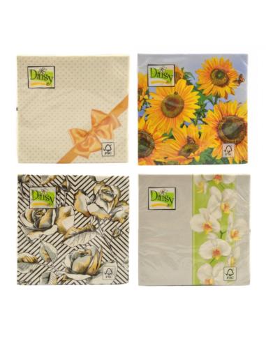 Serwetki 33x33/20szt Daisy mix