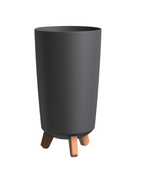 Doniczka Gracia Tubus Slim 19,5x36,5cm antracyt DGTL200