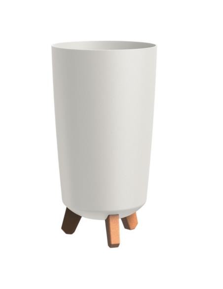 Doniczka Gracia Tubus Slim 19,5x36,5cm biały DGTL200