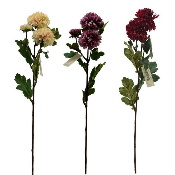 Kwiat sztuczny Chryzantema 62cm mix