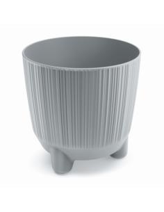Doniczka Ryfo N 14,5cm jasny szary na nóżkach DRF150N