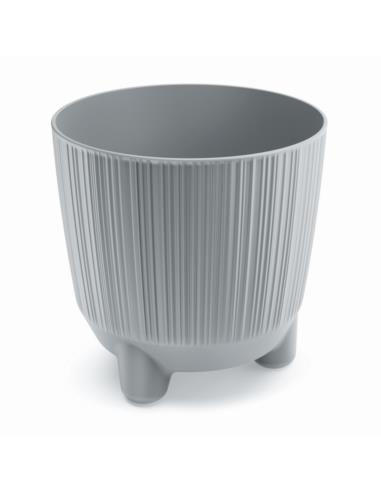 Doniczka Ryfo N 14,5cm jasny szary na nóżkach DRF150N