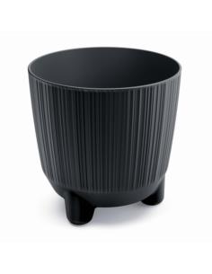 Doniczka Ryfo N 14,5cm antracyt na nóżkach DRF150N