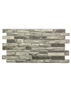 Panel PVC 98x49,8cm kamień łupek srebrny