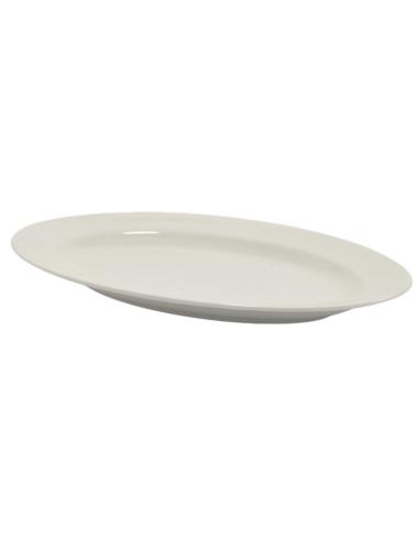 Półmisek ceramiczny biały 22cm owalny
