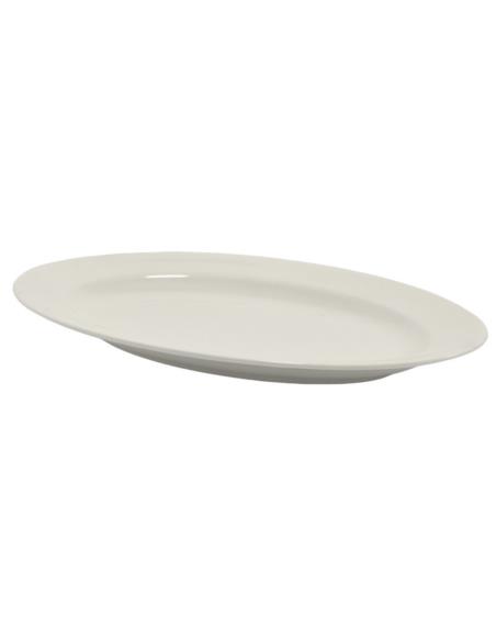 Półmisek ceramiczny biały 22cm owalny