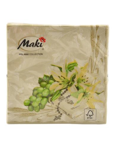 Serwetki 33x33/20szt Lunch Komunia mix