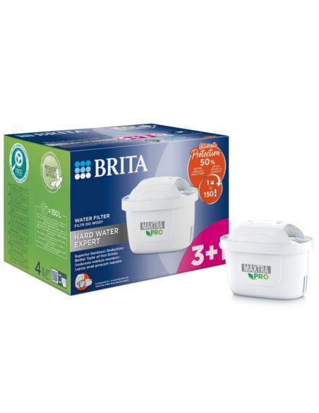 Wkłady Brita Maxtra+ pure 3+1szt twarda woda