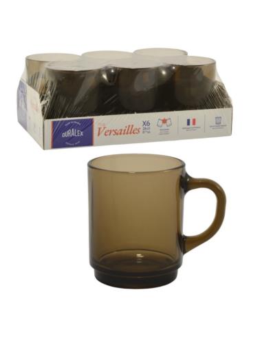 Kubki 6 sztuk 260ml dymione Duralex