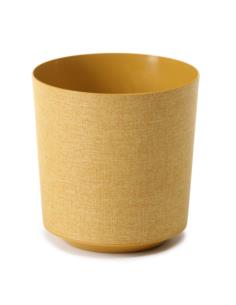Doniczka Gama 19cm h:20cm textil musztardowy 011-01