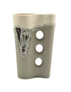 Wazon ceramiczny 29cm 3 dziury C-028-1/2w