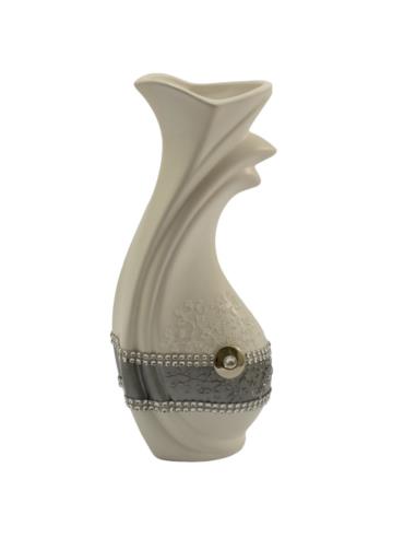 Wazon ceramiczny 29cm Piórko C-681p pasek